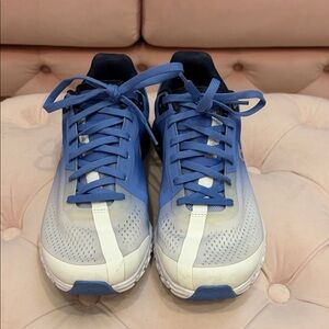 On Running Blue and White Women's Sneakers